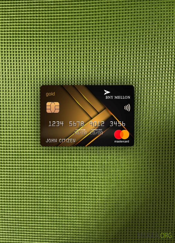 USA Bank of New York Mellon gold mastercard photolook recto